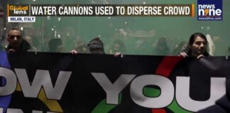 Anti-Olympics protest turns violent in Milan as police probe rail
