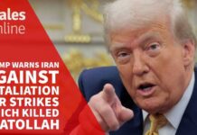 TRUMP THREATENS “Force Never Seen” Trump warns Iran against retaliation for strikes which killed