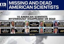 10 US scientists mysteriously disappeared or dead