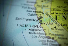 Lockout Panic Hits California Democrats Close-up of California map showing major cities.