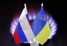 Billions Lost—Putin Forced Into Peace Talks Flags of Russia and Ukraine displayed together