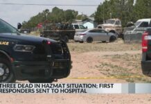 Three dead, 18 first responders taken to the hospital after possible hazmat situation in Mountainair