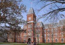 Student Loans ERADICATED – Shocking Graduation Gift! Historic university building with students walking in front during autumn