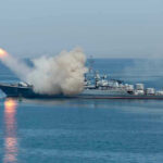 Ceasefire Shattered? Trump Justifies Strike Warship firing missile in the sea.