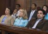 All-White Jury Sparks Murder Trial Firestorm A diverse group of jury members sitting in a courtroom with serious expressions