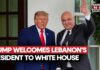 Trump Rolls Out Red Carpet for Lebanon's President Joseph Aoun At White House