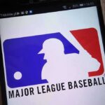 Doxxing Drama Erupts Around Dodgers Infielder Major League Baseball logo on a smartphone screen