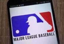 Doxxing Drama Erupts Around Dodgers Infielder Major League Baseball logo on a smartphone screen