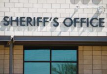 sheriff's office building exterior sign