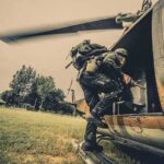 Under 40 Minutes: Bin Laden Raid Math Soldier boarding a helicopter during field operation