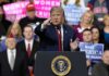 Culture War ERUPTS On Convention Stage politician speaking at a rally podium
