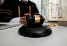 Supreme Smackdown: Trump Torches His Own Picks Judge's gavel on a desk with scales of justice in background