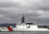 Lethal Smash-Up at Sea Sparks Fury A U.S. Coast Guard ship docked under cloudy skies