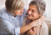 Miracle Mushrooms Jolt Alzheimer’s Patient Two older women share a warm embrace on a couch