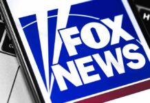 Another Press Room Star Joins Fox News Fox News logo displayed on a smartphone screen