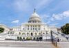 United States Capitol building with dome and steps