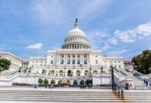 Six States Hold The Entire Senate United States Capitol building with dome and steps